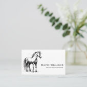 Moderne paardenchiropractor Physiotherapeut Visitekaartje (Staand voorkant)