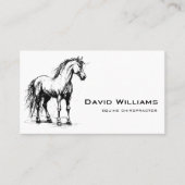 Moderne paardenchiropractor Physiotherapeut Visitekaartje (Voorkant)