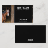 Moderne paardenfoto paarden coaching visitekaartje (Voorkant / Achterkant)