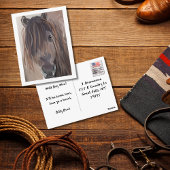 Moderne paardenschildering briefkaart