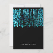 Moderne paardenweduweschower - Turquoise - lichten Kaart (Achterkant)