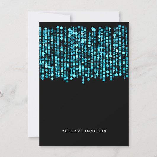 Moderne paardenweduweschower - Turquoise - lichten Kaart (Achterkant)