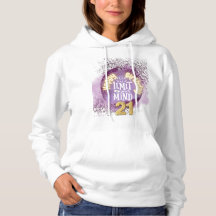 Moderne paars je geest 21e hoodie