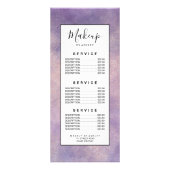 Moderne paars lavender waterverf wasdrogen reclamekaart (Achterkant)