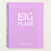 Moderne Paarse 2024 Gepersonaliseerde Planner (Voorkant)