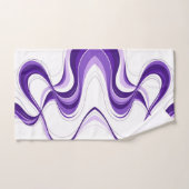 Moderne Paarse Abstracte Lint Wervelingen Zomer Bad Handdoek (Handdoek)
