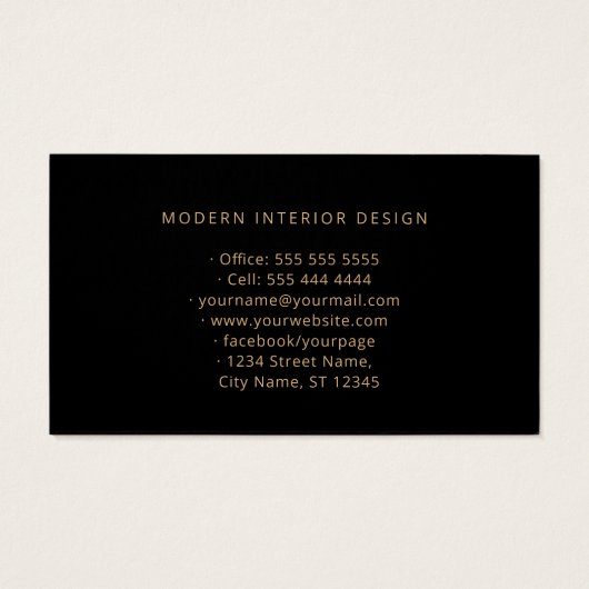 Moderne Paarse Abstracte zwarte tribune Visitekaartje (Achterkant)