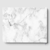 Moderne Paarse Agaat Gold Script Marmeren Verjaard Gastenboek (Achterkant)