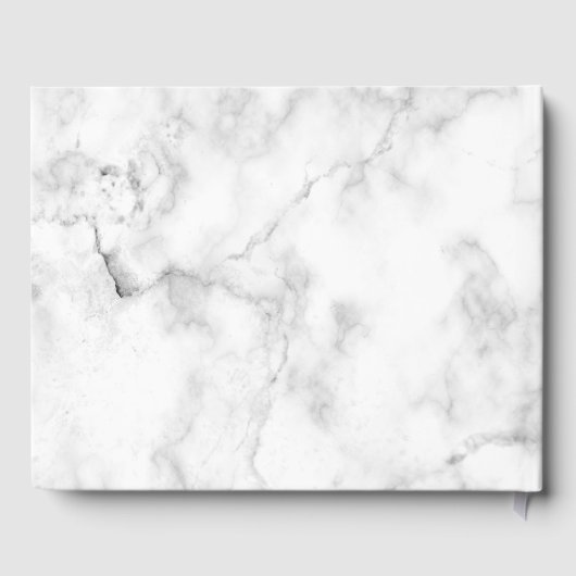 Moderne Paarse Agate Gold Script-marmer Gastenboek (Achterkant)