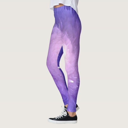 Moderne Paarse  Athletic Workout Leggings (Links)