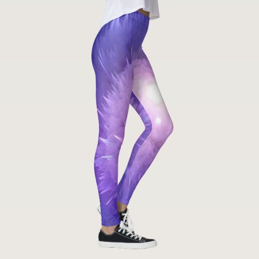 Moderne Paarse  Athletic Workout Leggings (Rechts)