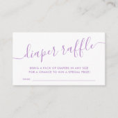 Moderne Paarse Baby, diapluertapes Informatiekaartje (Voorkant)