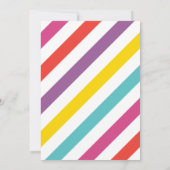 Moderne Paarse Baby-sprinkhaan voor meisjesdouche Kaart (Achterkant)