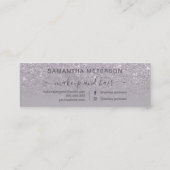 Moderne paarse benoeming mini visitekaartje (Achterkant)