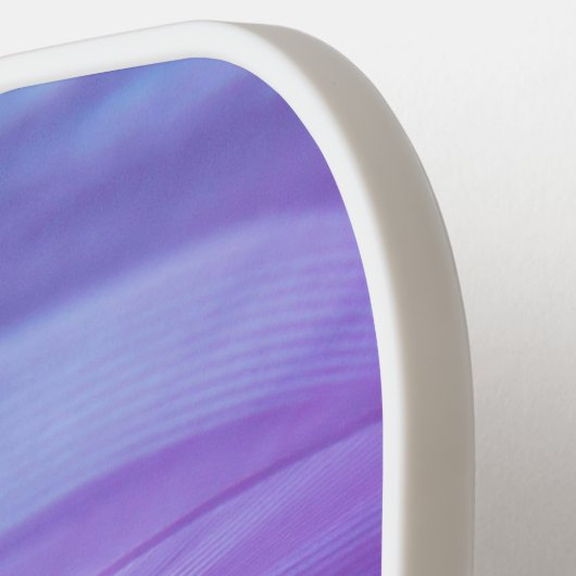 Moderne Paarse blauwe roze kalligrafie Pickleball Paddle (Links Detail)