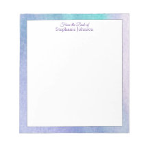 Moderne Paarse blauwe Waterverf Abstracte Sjabloon