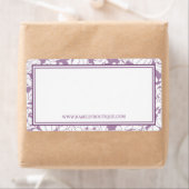 Moderne Paarse Bloemen Meisje Beauty Boutique Webs Etiket (Insitu)