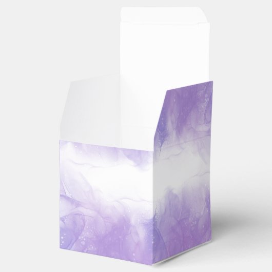 Moderne Paarse bruiloft Bedankdoosjes (Geopend)