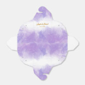 Moderne Paarse bruiloft Bedankdoosjes (Uitgevouwen)