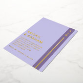 Moderne Paarse bruiloft Folie uitnodiging (Gedraaid)
