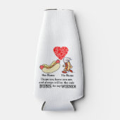 Moderne paarse bundels en wiener-liefhebbers op ma flesjeskoeler (Voorkant)