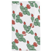 Moderne paarse cactus klein cadeauzakje (Achterkant)