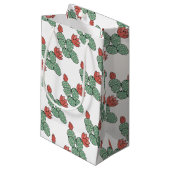 Moderne paarse cactus klein cadeauzakje (Voorkant Gekanteld)