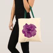 Moderne Paarse Camellia Bloem Tote Bag (Voorkant (product))