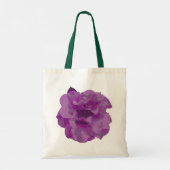 Moderne Paarse Camellia Bloem Tote Bag (Achterkant)