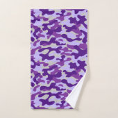Moderne Paarse Camouflagepatroon Bad Handdoek (Handdoek)