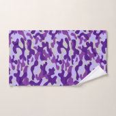 Moderne Paarse Camouflagepatroon Bad Handdoek (Handdoek)