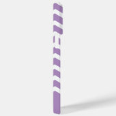 Moderne Paarse Chevron Patroon Gepersonaliseerde n Case-Mate iPhone Case (Achterkant / Rechts)