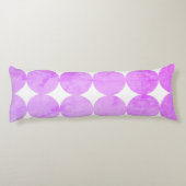 Moderne Paarse cirkels | Monogram Lichaamskussen (Achterkant)