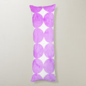 Moderne Paarse cirkels | Monogram Lichaamskussen (Achterkant (Verticaal))