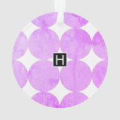 Moderne Paarse cirkels | Monogram Ornament (achterkant)