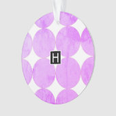 Moderne Paarse cirkels | Monogram Ornament (voorkant)