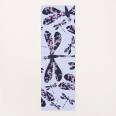 Moderne paarse dragonfly-illustratie yogamat (Voorkant)