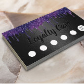 Moderne Paarse driften: schoonheidssalon zwarte lo Klantenkaartje