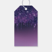 Moderne Paarse driften wedden voor je. Cadeaulabel (Achterkant)