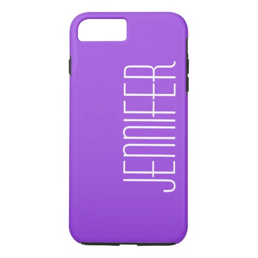 Moderne Paarse, eenvoudige minimalistische, jumbo  Case-Mate iPhone Case (Achterkant)