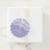 Moderne Paarse en Arabische Eerste Heilige Communi Bedankjes Labels (In situ)