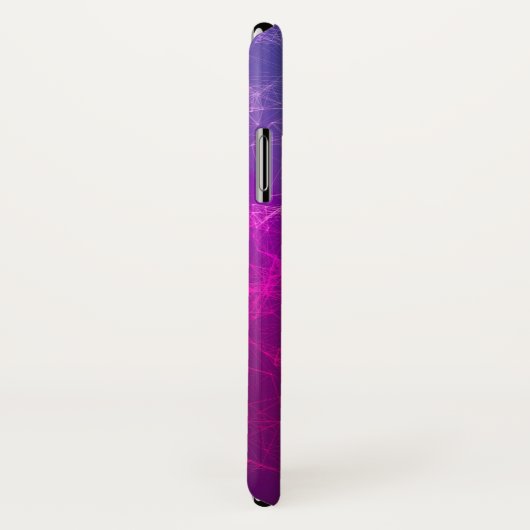 Moderne Paarse en blauwe veelhoekige achtergrond Case-Mate iPhone Case (Achterkant / rechts)