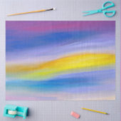 Moderne Paarse en Gouden Straal Abstract Tissuepapier (Craft)