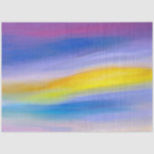 Moderne Paarse en Gouden Straal Abstract Tissuepapier (Voorkant)
