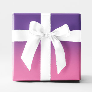Moderne paarse en roze ombre cadeaupapier