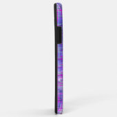 Moderne paarse en roze rasterlijnen abstract Case-Mate iPhone case (Achterkant/rechts)