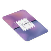 Moderne Paarse en roze ronddraaiende Abstracte mon Magneet (Rechterzijde)