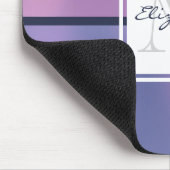 Moderne Paarse en roze ronddraaiende Abstracte mon Muismat (Hoek)