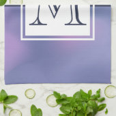 Moderne Paarse en roze ronddraaiende Abstracte mon Theedoek (Gevouwen)