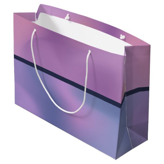 Moderne Paarse en roze ronddraaiende Abstracte ver Groot Cadeauzakje (Achterkant Gekanteld)